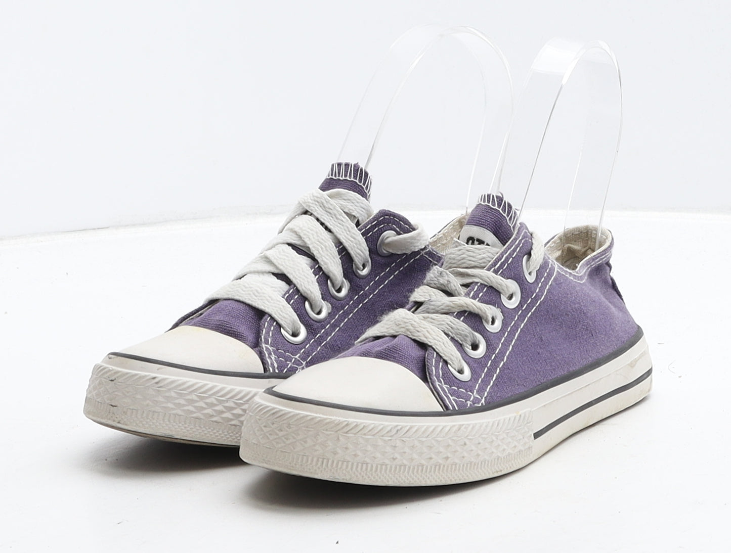 Converse Girls Purple Fabric Trainer UK 13 31