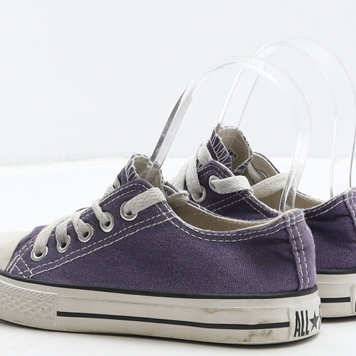 Converse Girls Purple Fabric Trainer UK 13 31