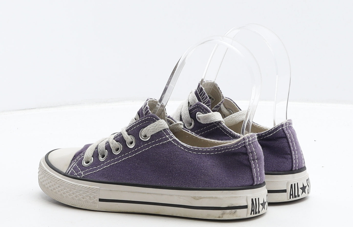 Converse Girls Purple Fabric Trainer UK 13 31