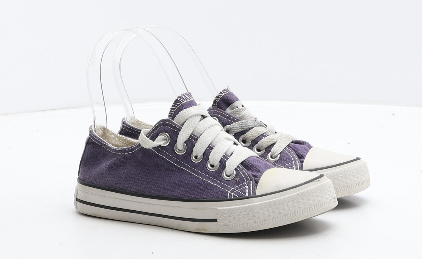 Converse Girls Purple Fabric Trainer UK 13 31