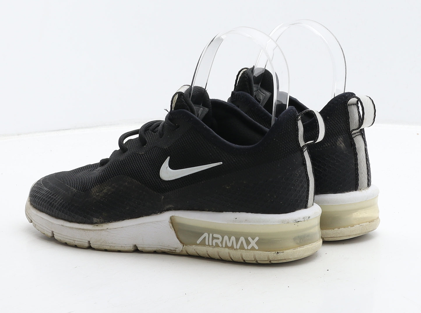 Nike Womens Black Fabric Trainer UK 3 36 - Nike Air Max