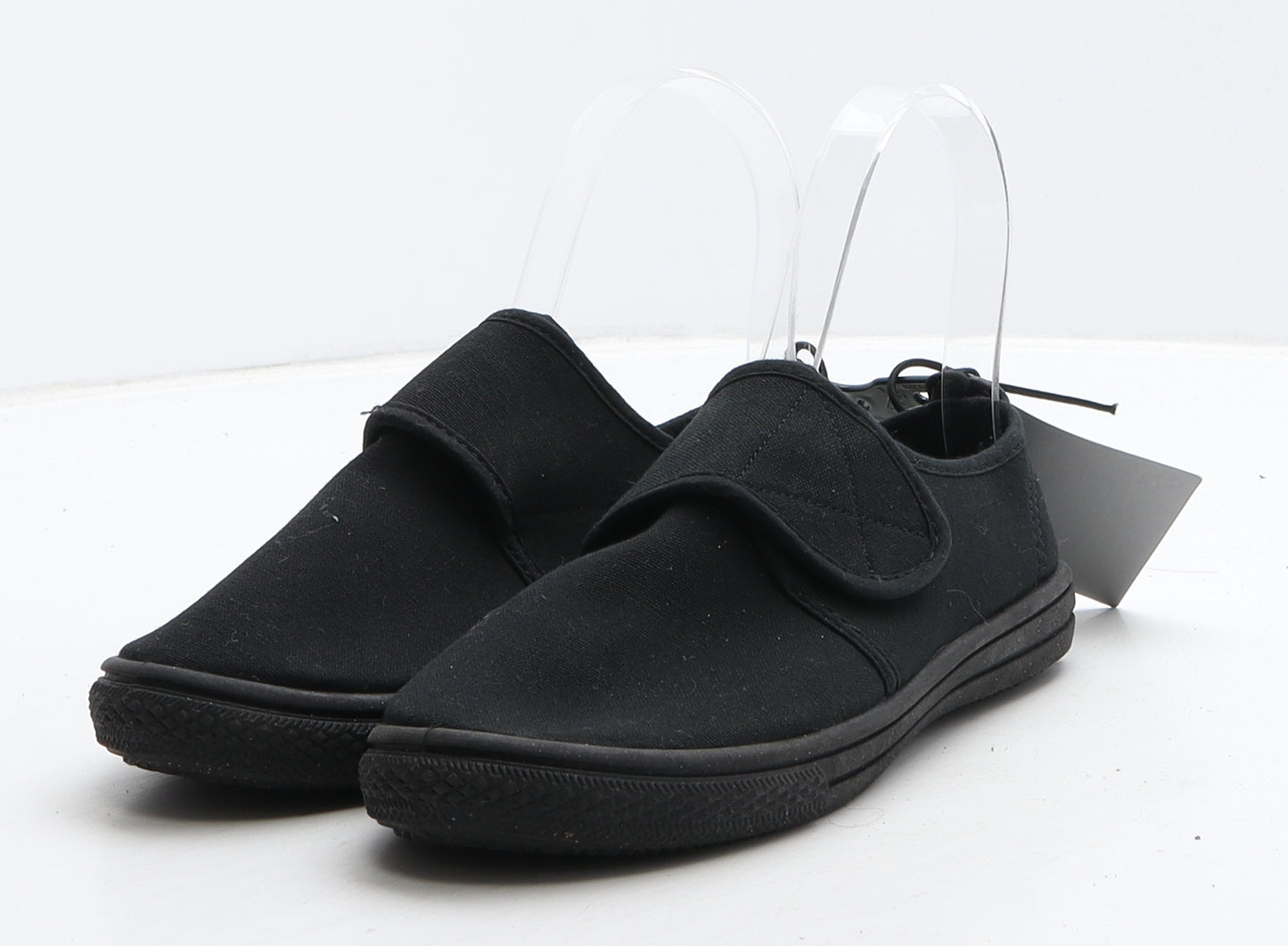 F&F Girls Black Fabric Loafer Casual UK 13 32