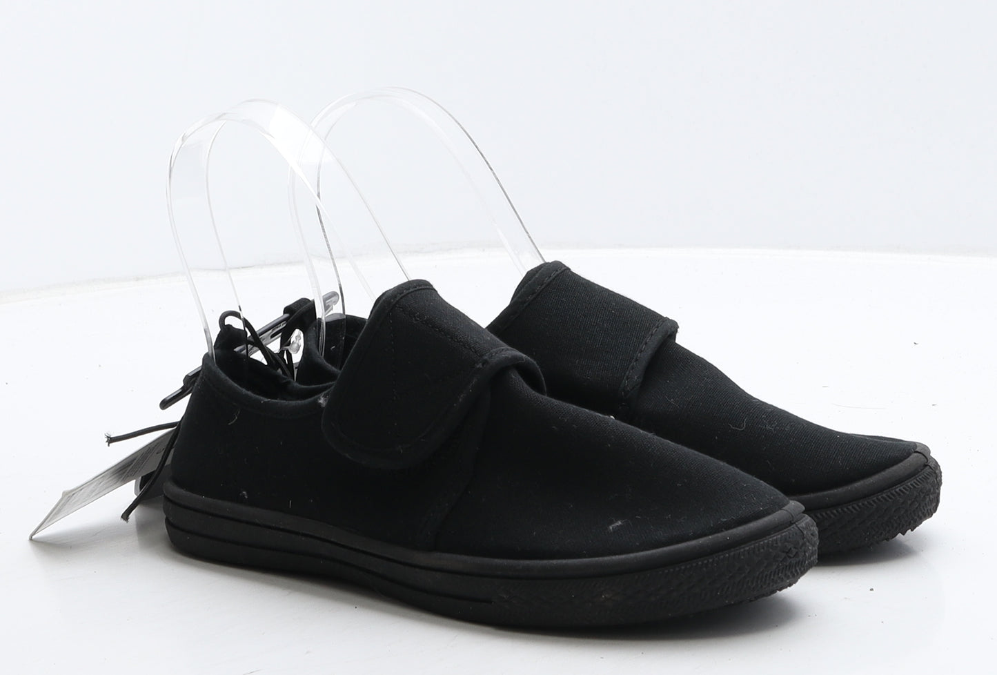 F&F Girls Black Fabric Loafer Casual UK 13 32