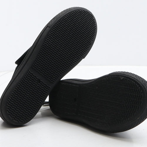 F&F Girls Black Fabric Loafer Casual UK 13 32