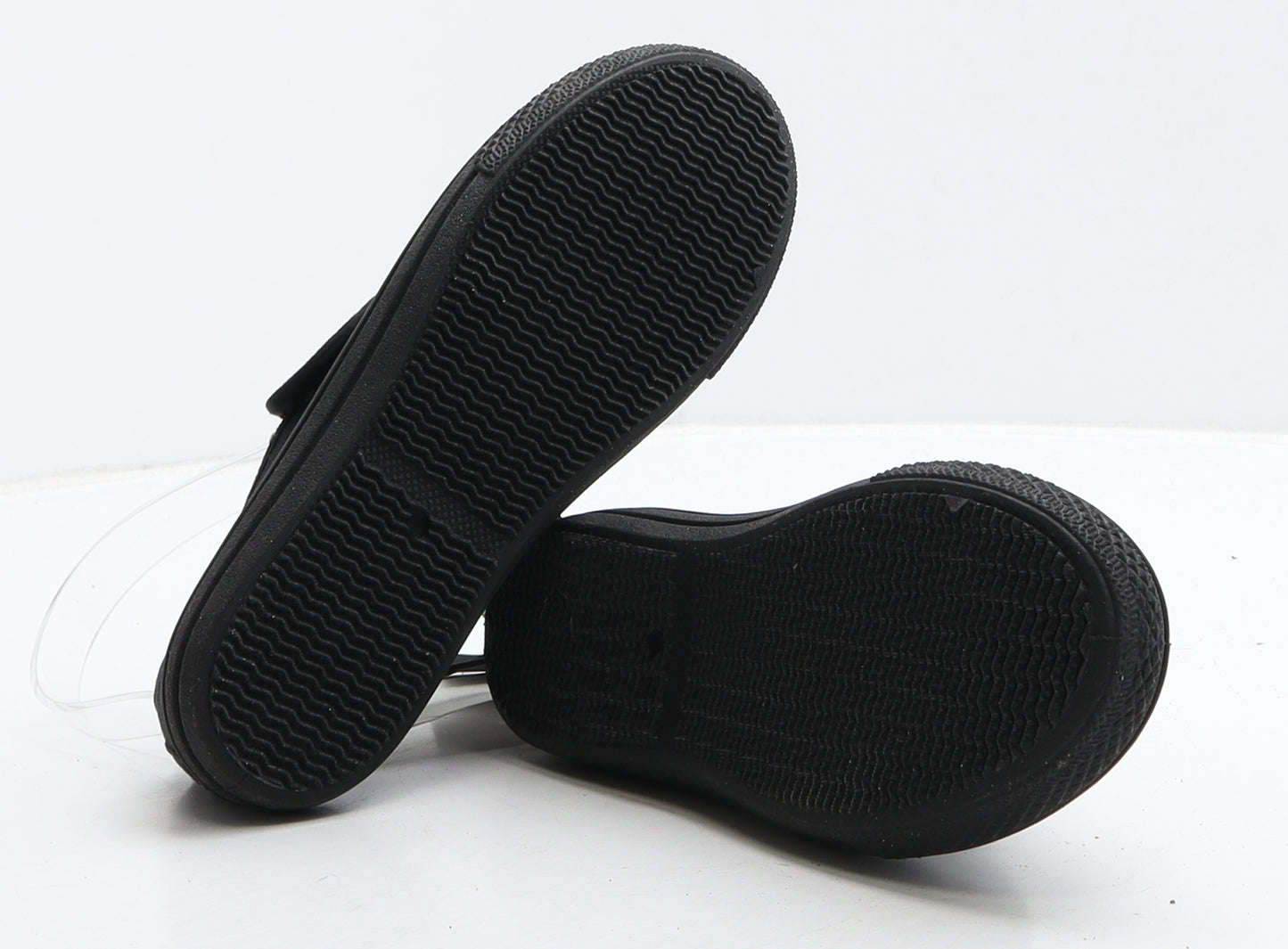 F&F Girls Black Fabric Loafer Casual UK 13 32