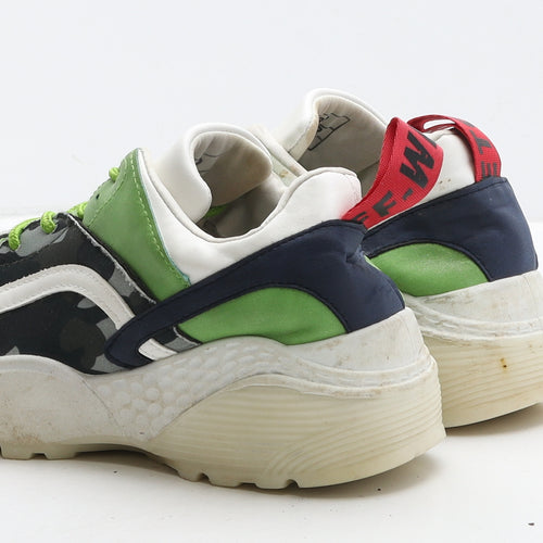 Preworn Womens Multicoloured Camouflage Fabric Trainer Casual UK 6 39