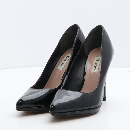 Dune Womens Black Vinyl Court Heel UK 3 36