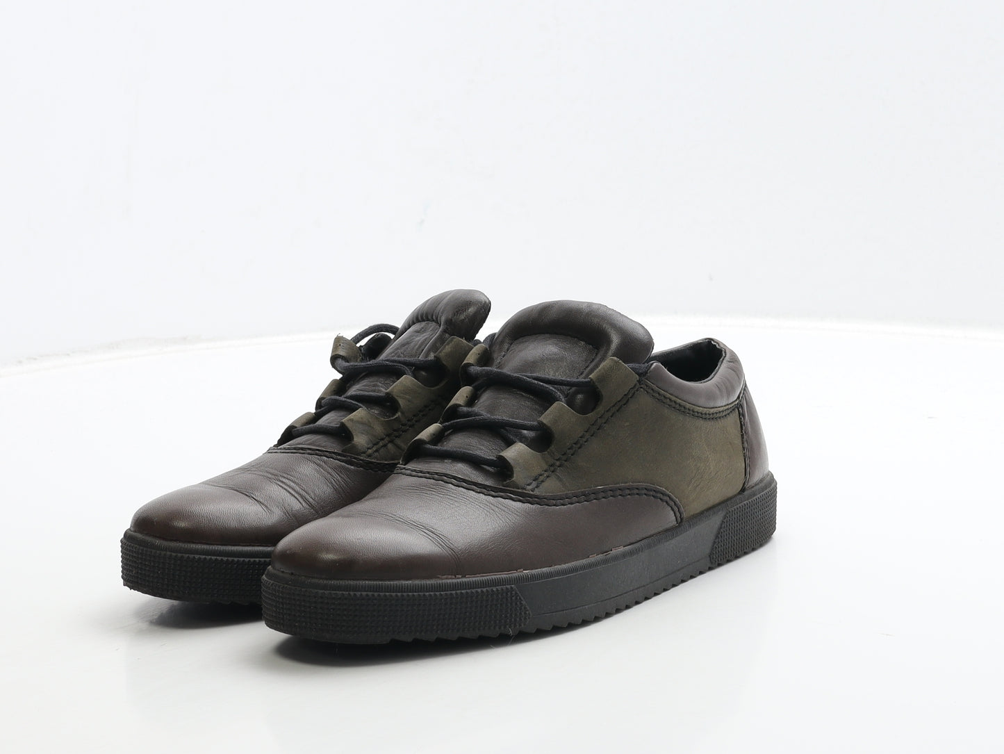 Rohde Womens Brown Leather Boat Shoe Flat UK 4 37