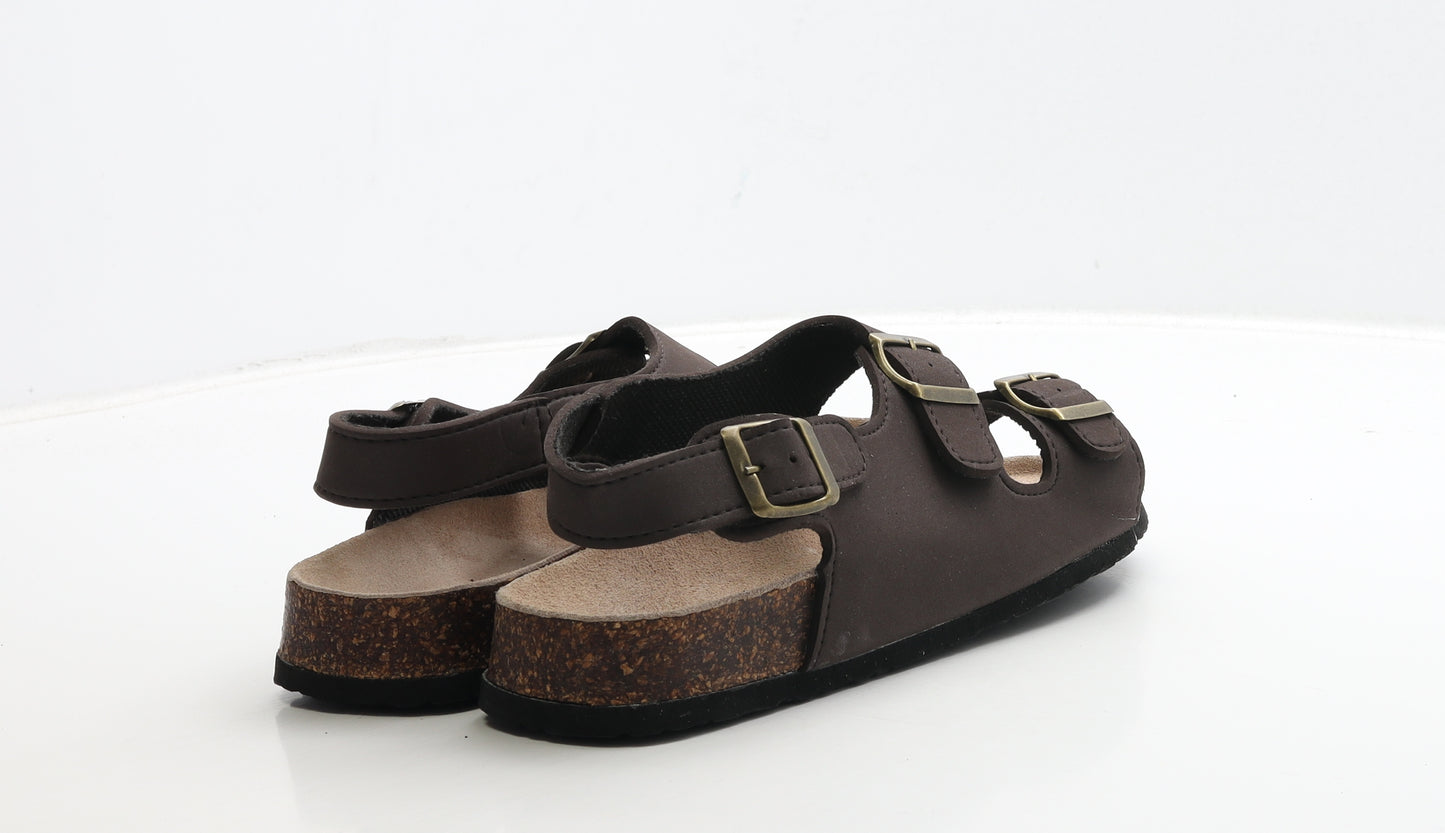 Innovate Womens Brown Leather Slingback Sandal UK 8