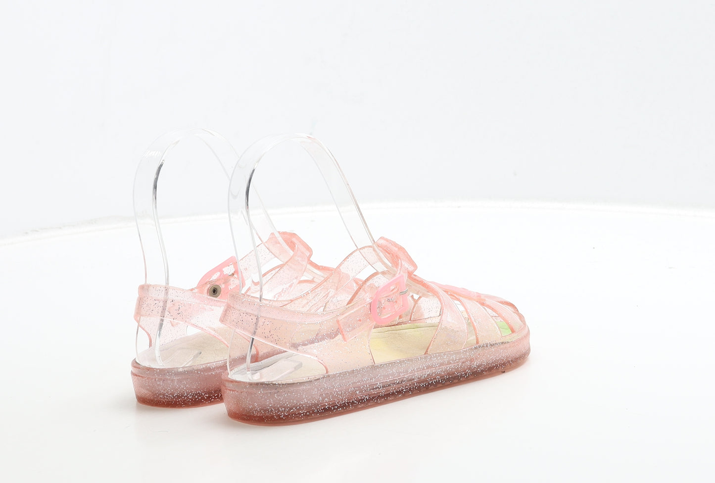 Primark Girls Pink Rubber Fisherman Sandal UK 12 31 - Seashell Detail