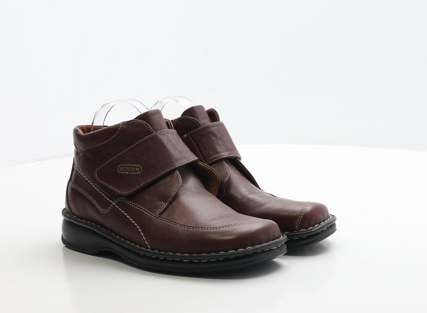Josef Seibel Womens Brown Leather Bootie Boot UK 5 38