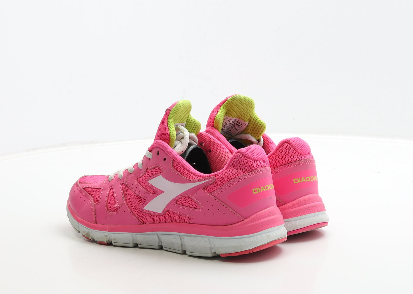 Diadora Womens Pink Polyester Trainer UK 5 38