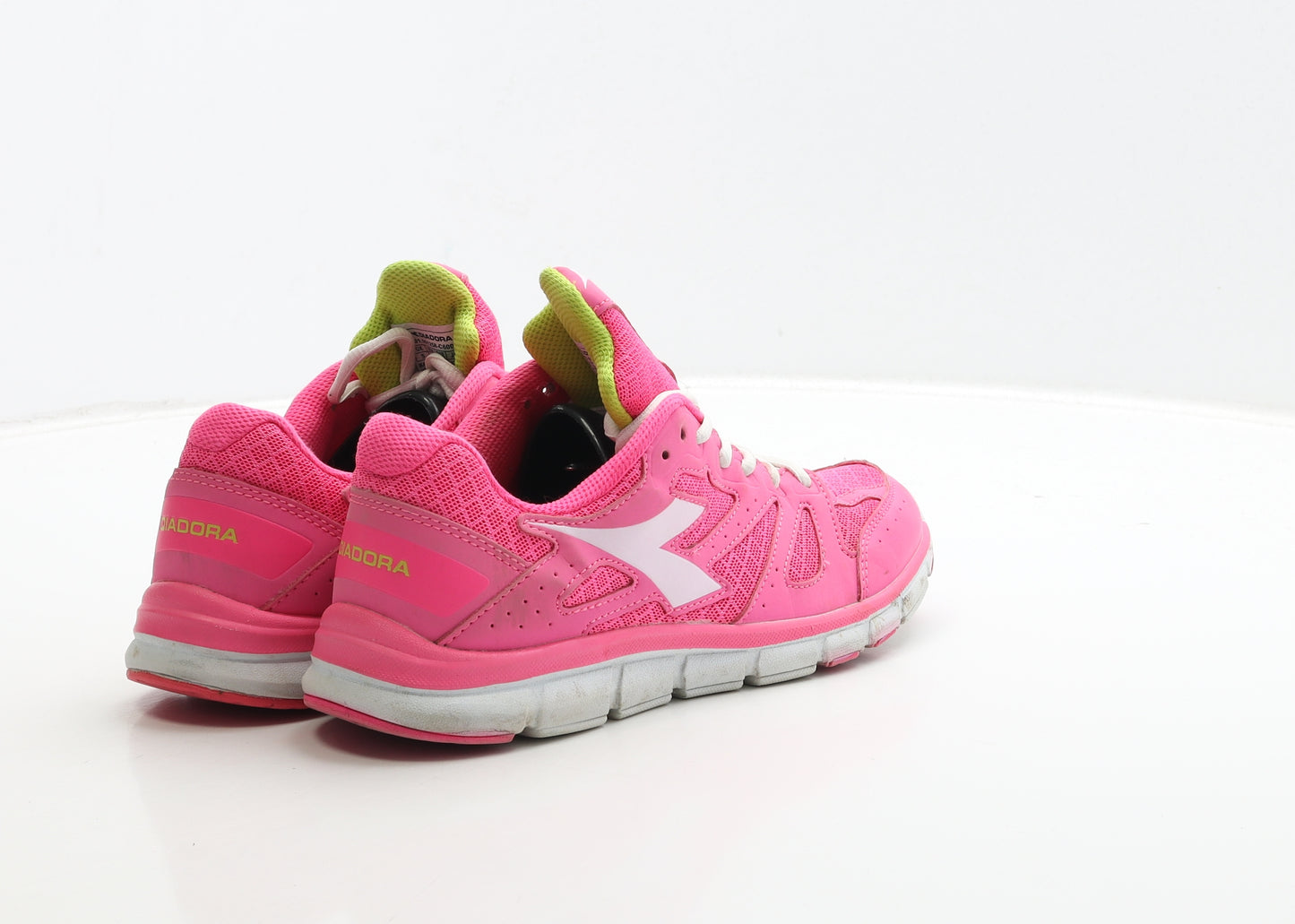 Diadora Womens Pink Polyester Trainer UK 5 38