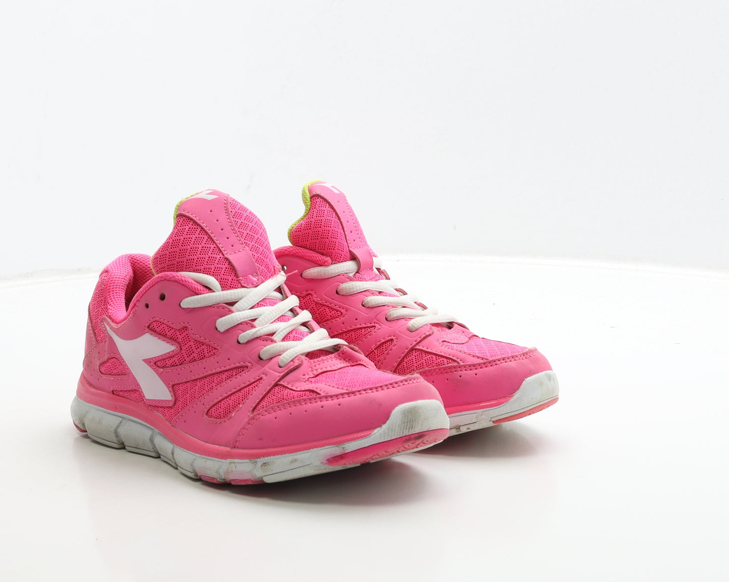 Diadora Womens Pink Polyester Trainer UK 5 38