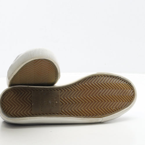 New Look Womens Grey Fabric Trainer UK 6 39