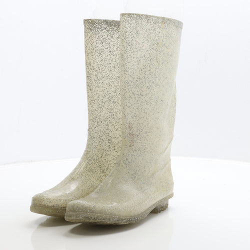 Preworn Womens Ivory Rubber Wellies Boot UK 3