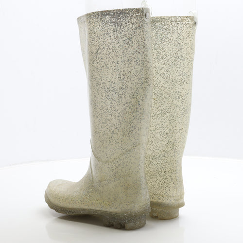 Preworn Womens Ivory Rubber Wellies Boot UK 3