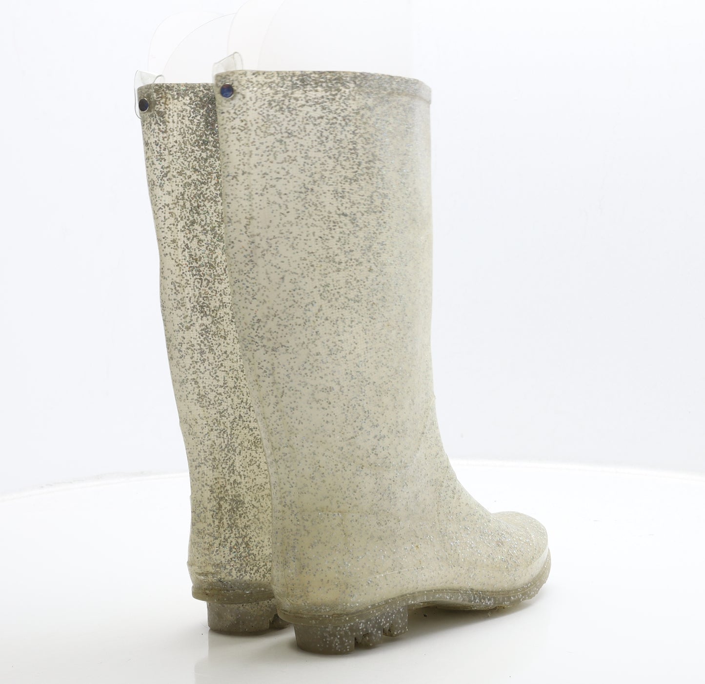 Preworn Womens Ivory Rubber Wellies Boot UK 3