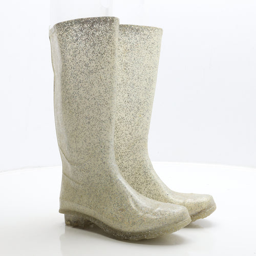 Preworn Womens Ivory Rubber Wellies Boot UK 3