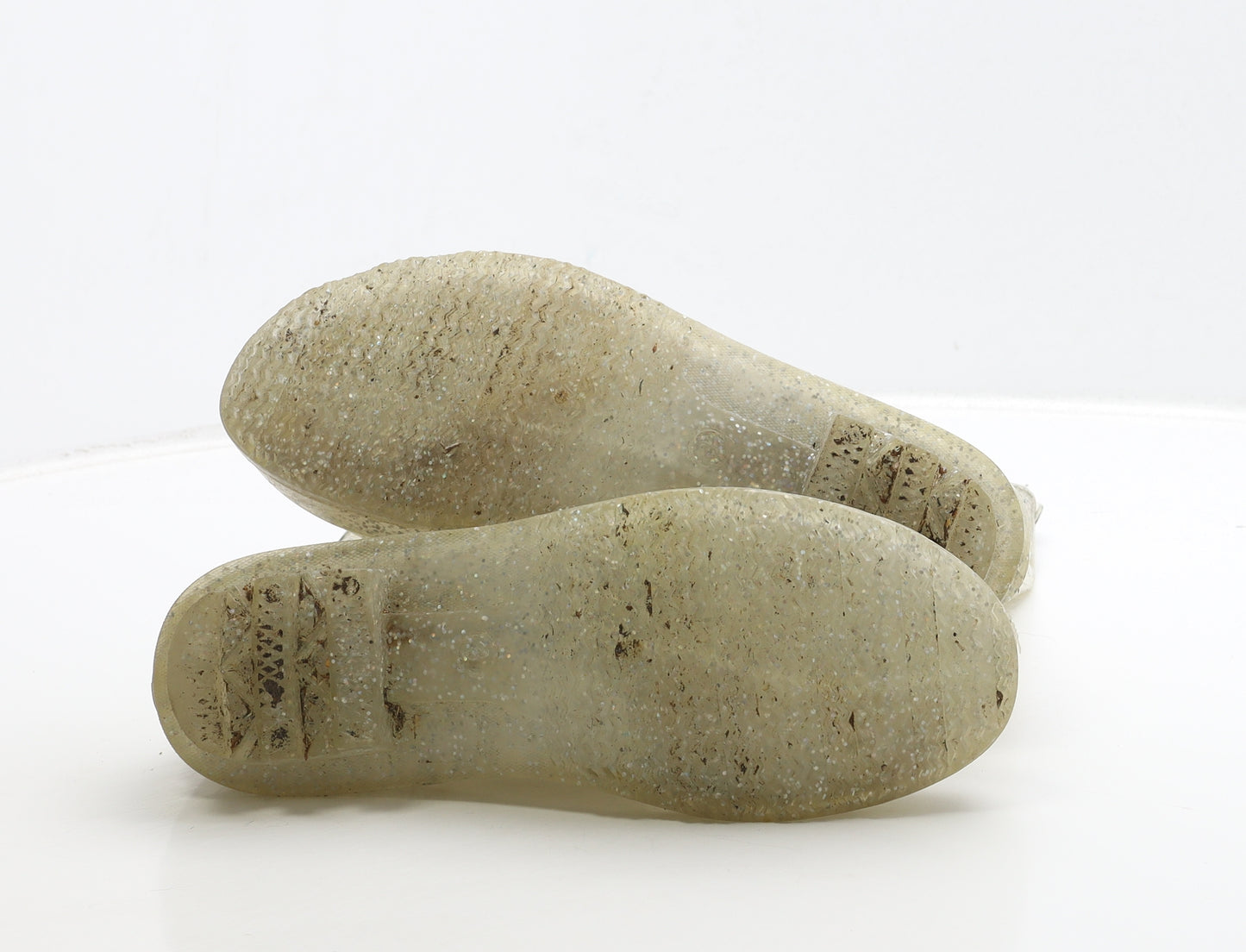 Preworn Womens Ivory Rubber Wellies Boot UK 3