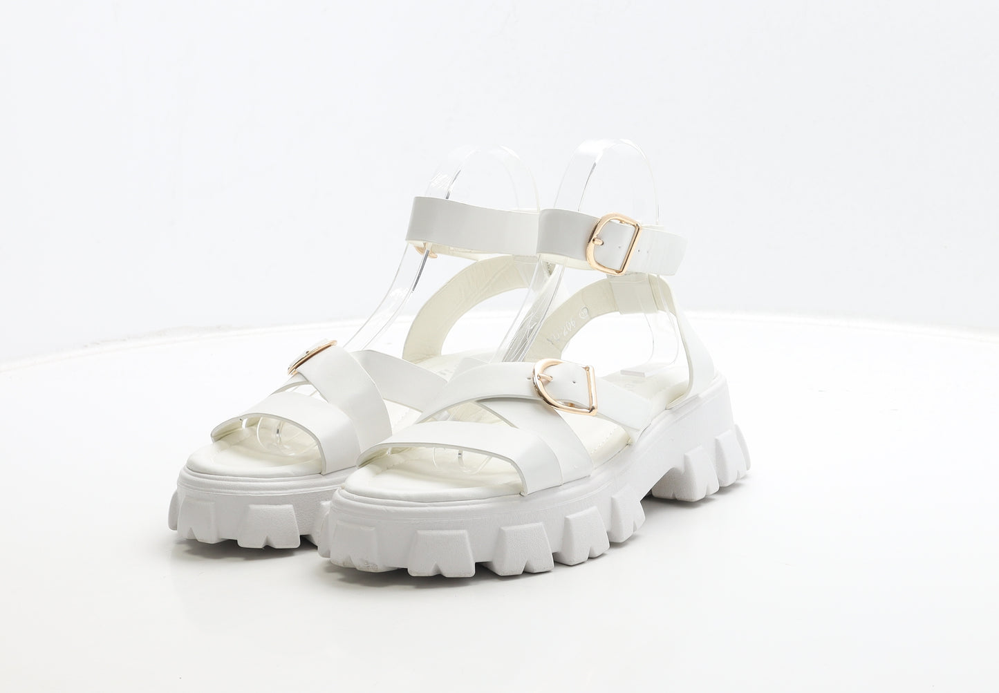 Love It Womens White Polyester Strappy Sandal UK 6 39