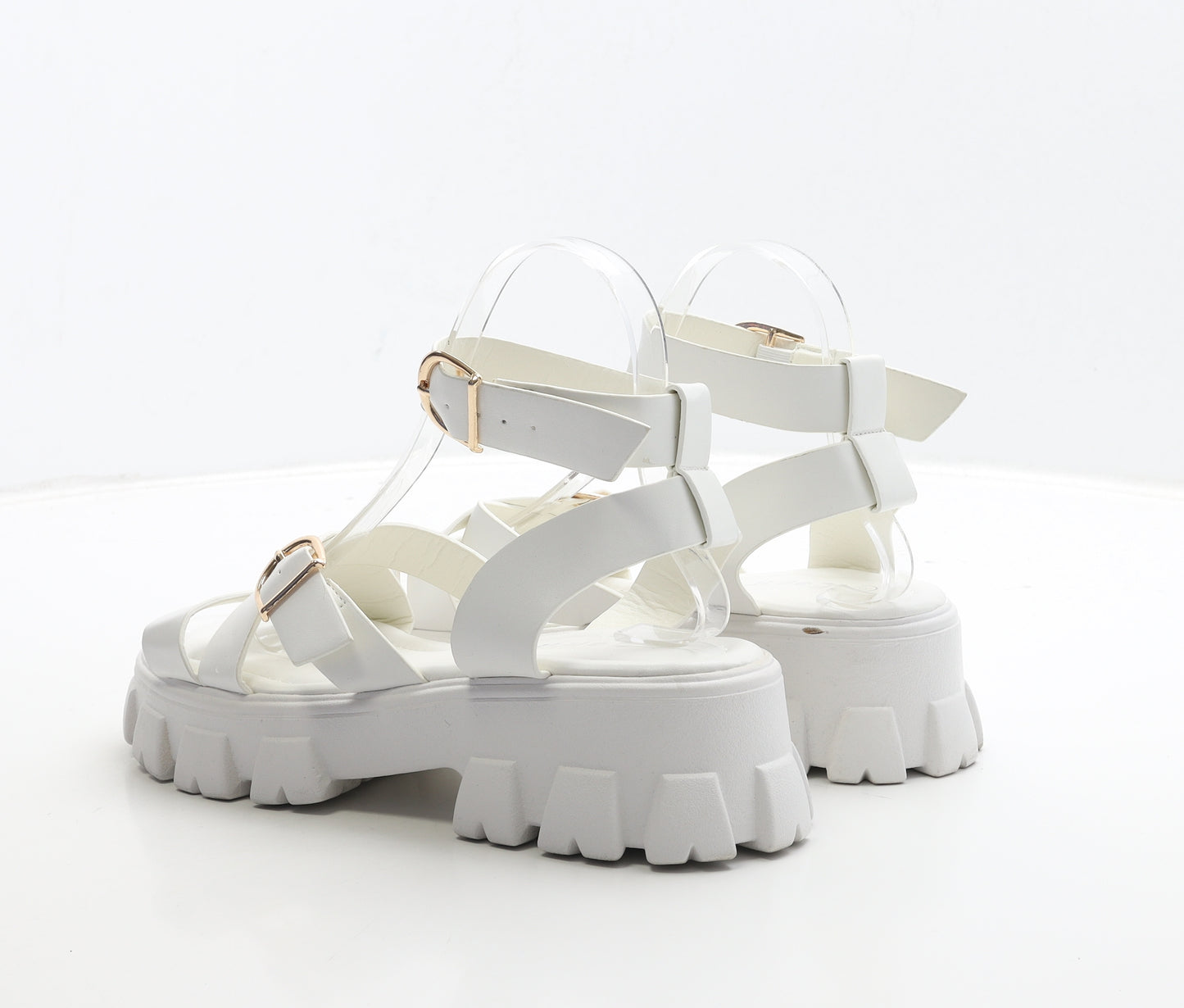 Love It Womens White Polyester Strappy Sandal UK 6 39