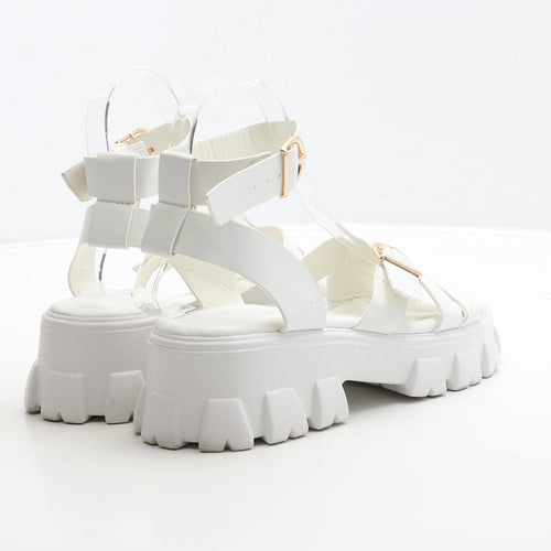 Love It Womens White Polyester Strappy Sandal UK 6 39