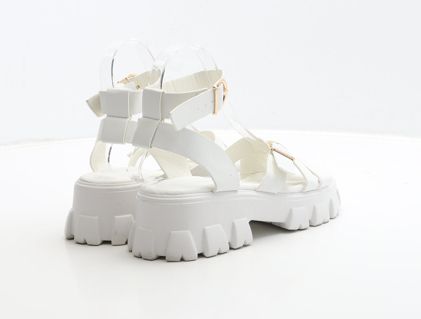 Love It Womens White Polyester Strappy Sandal UK 6 39