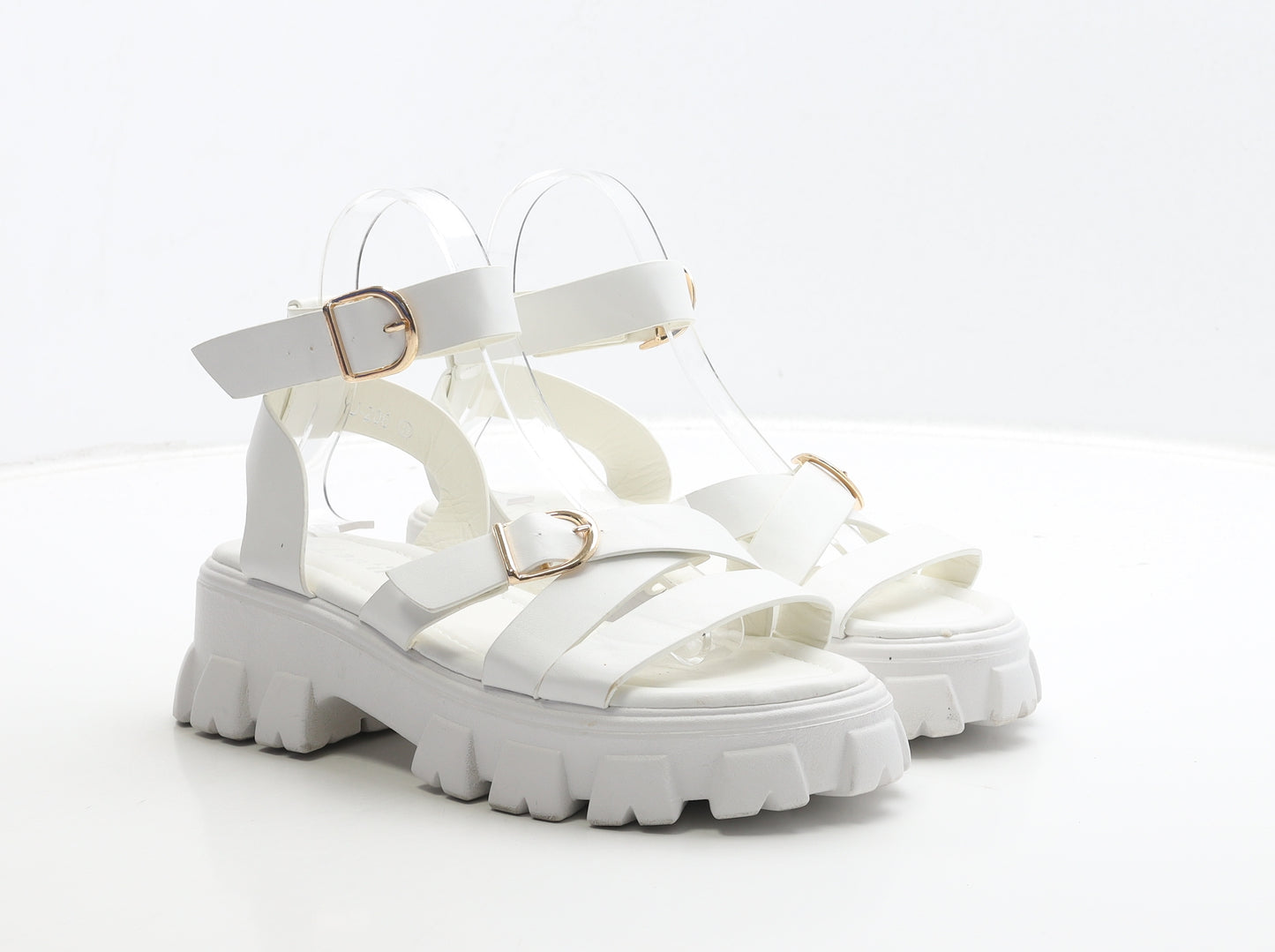 Love It Womens White Polyester Strappy Sandal UK 6 39