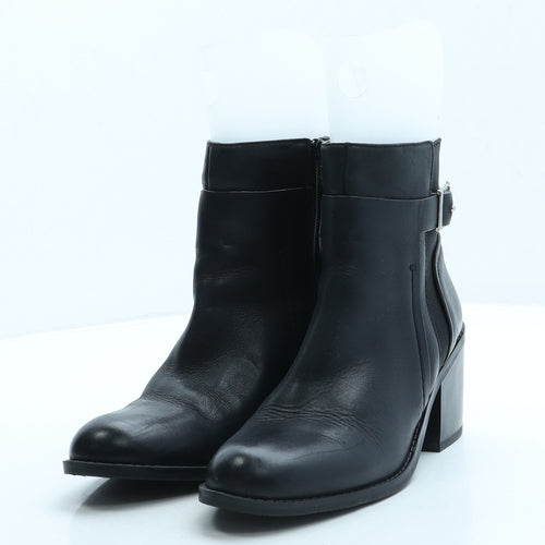 TU Womens Black Leather Chelsea Boot UK 5