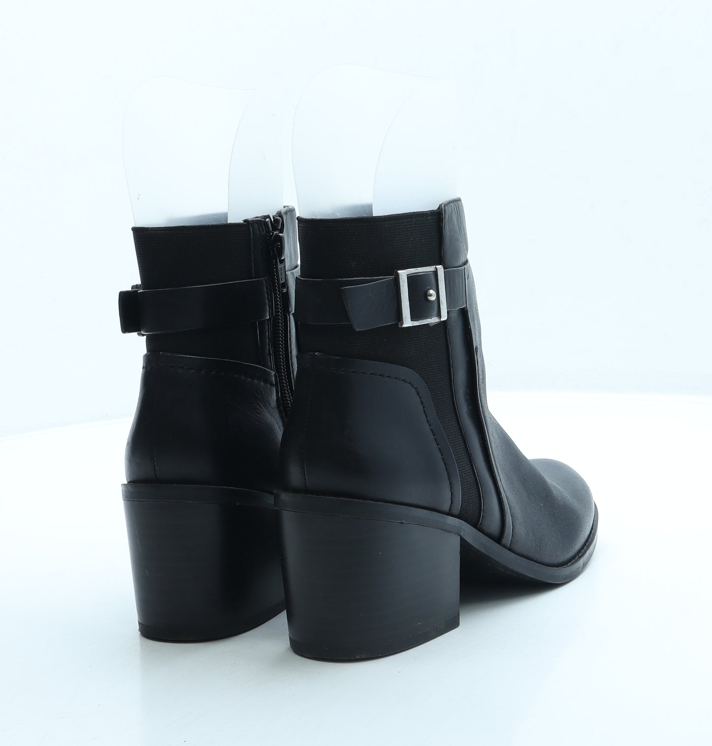 TU Womens Black Leather Chelsea Boot UK 5