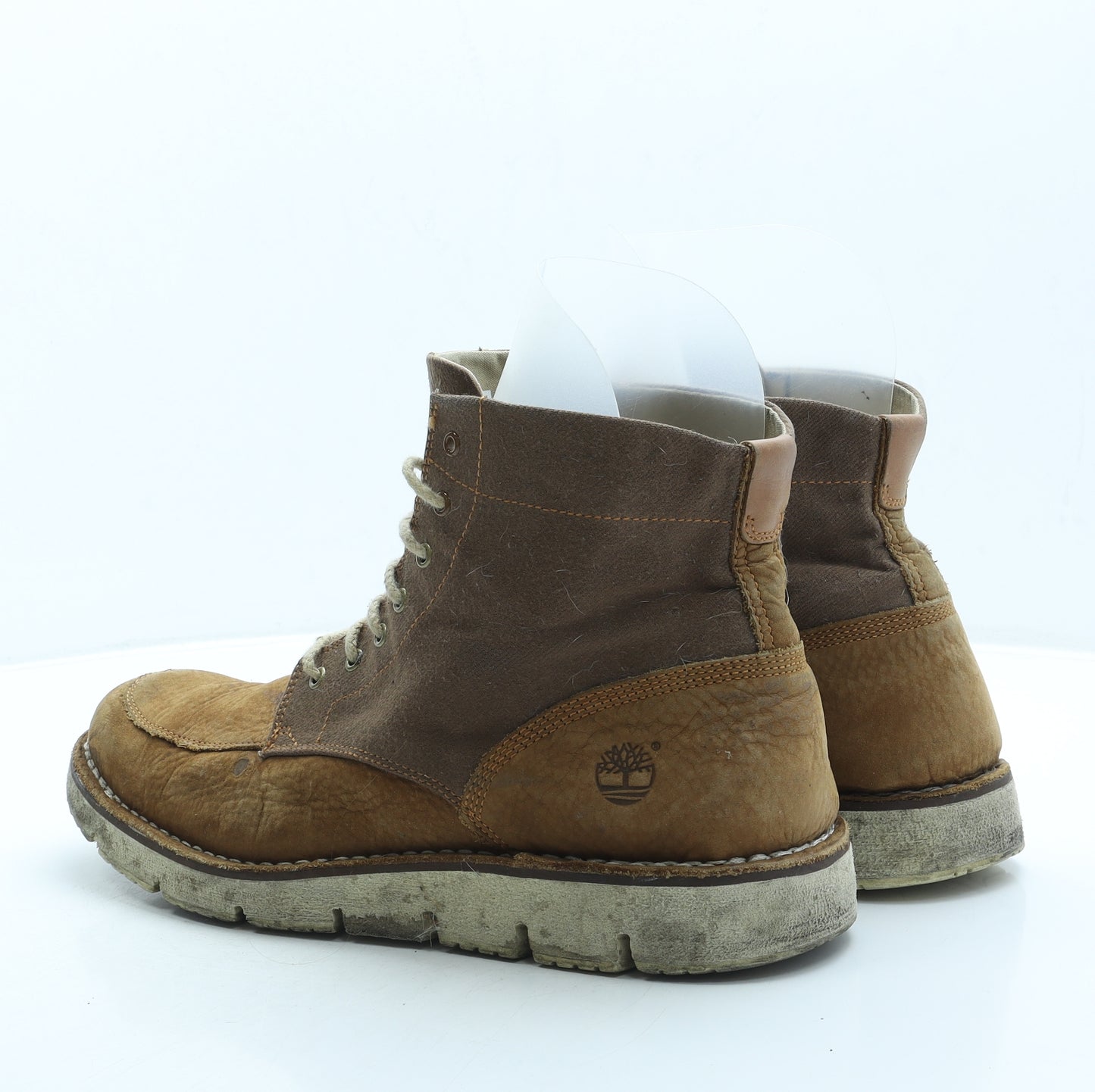 Timberland Mens Beige Leather Combat Boot UK 12.5 47.5