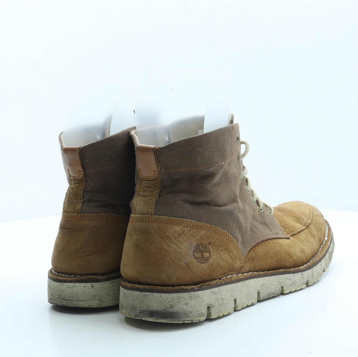 Timberland Mens Beige Leather Combat Boot UK 12.5 47.5