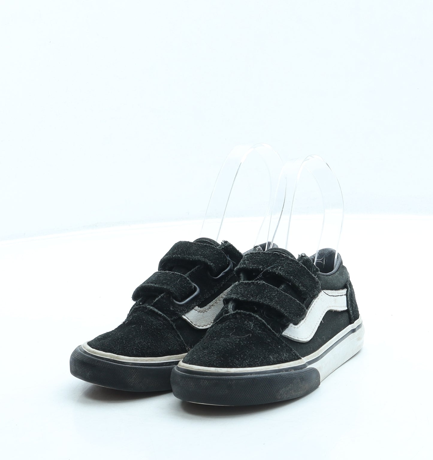 VANS Boys Black Polyester Trainer UK 8 25 - Unisex