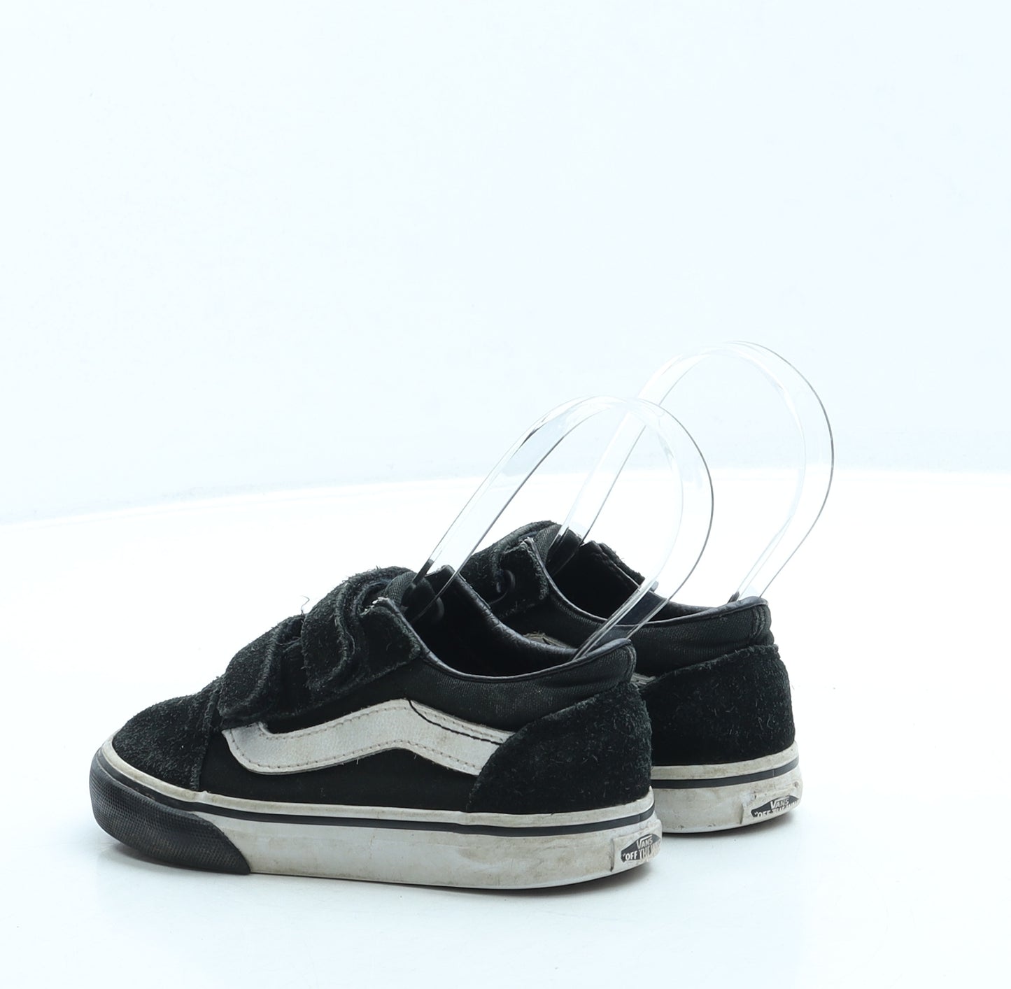 VANS Boys Black Polyester Trainer UK 8 25 - Unisex