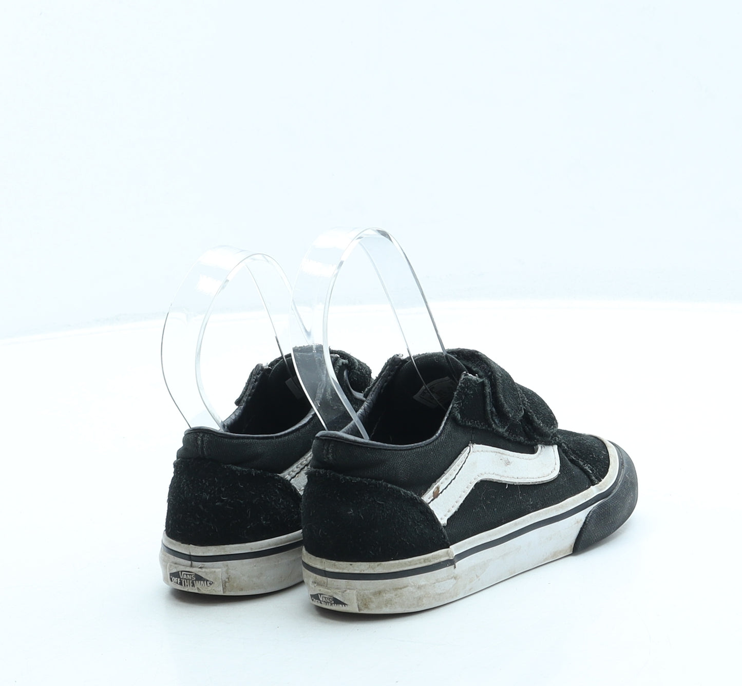 VANS Boys Black Polyester Trainer UK 8 25 - Unisex