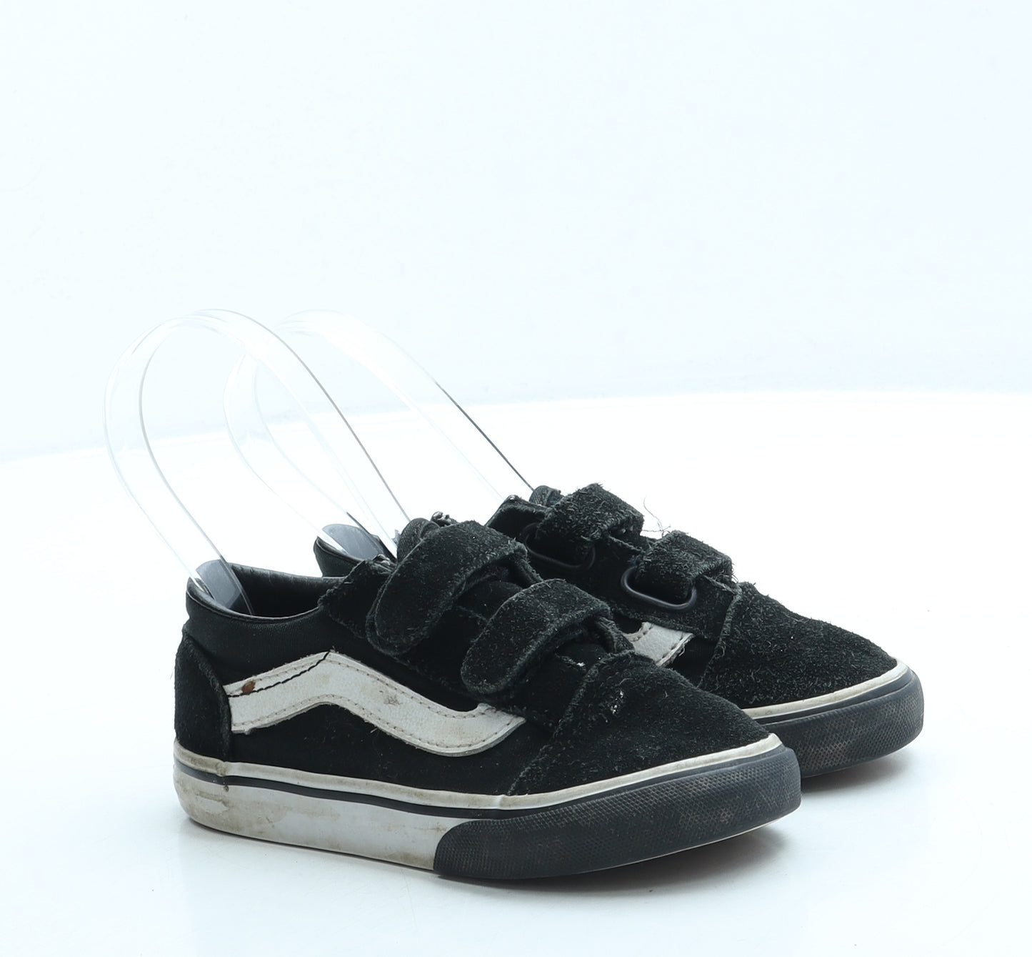 VANS Boys Black Polyester Trainer UK 8 25 - Unisex