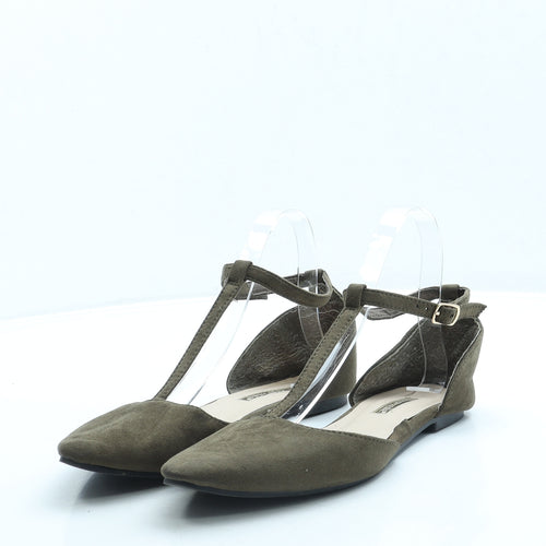 Atmosphere Womens Green Suede Flat UK 6 39 US 8