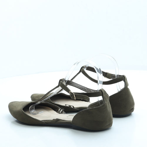 Atmosphere Womens Green Suede Flat UK 6 39 US 8
