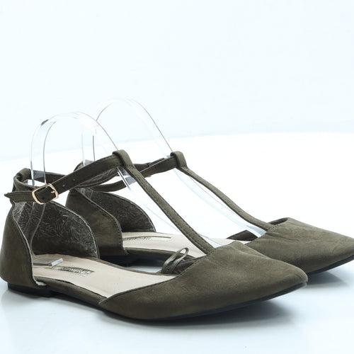Atmosphere Womens Green Suede Flat UK 6 39 US 8