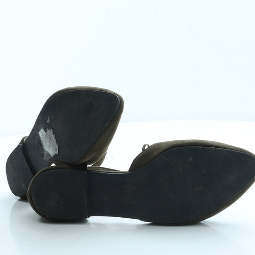 Atmosphere Womens Green Suede Flat UK 6 39 US 8