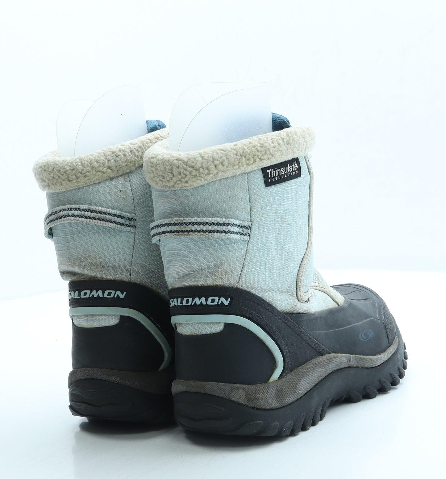 Salomon Womens Blue Polyester Snow Boot Boot UK 5.5