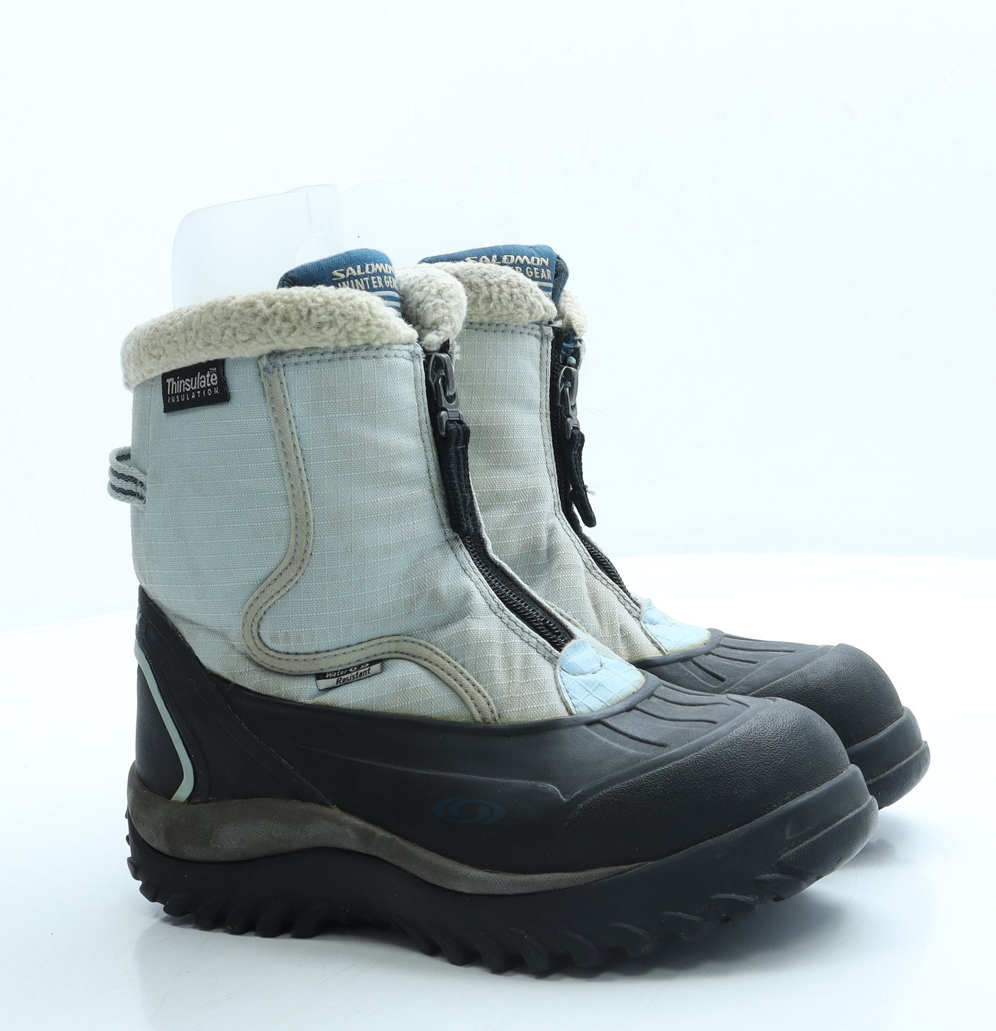 Salomon Womens Blue Polyester Snow Boot Boot UK 5.5