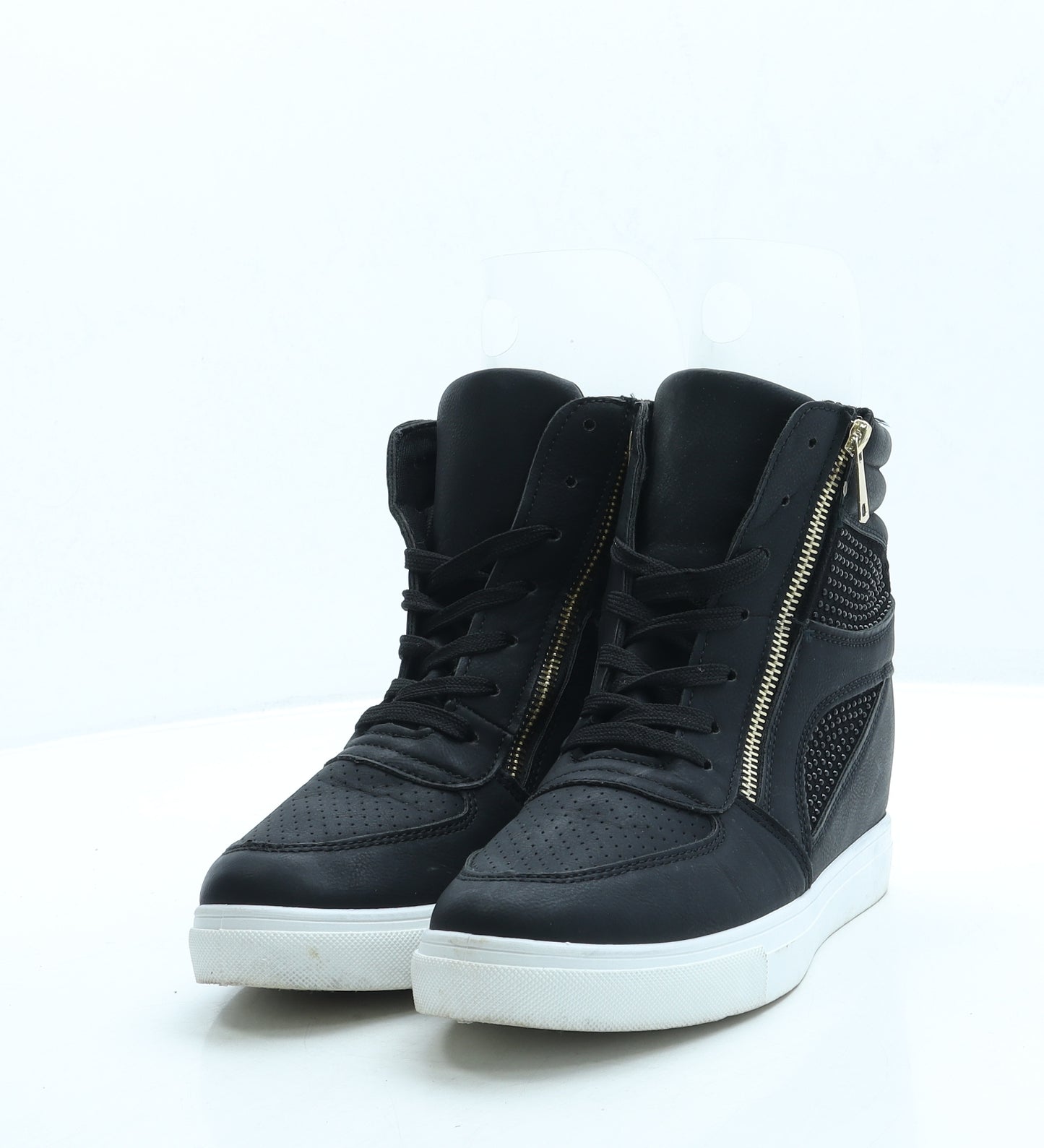 Preworn Womens Black Polyester Trainer UK 8 41