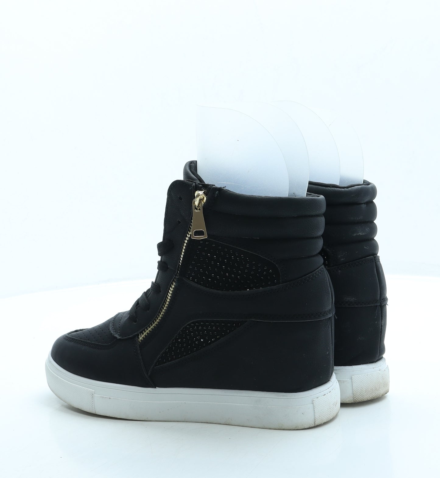 Preworn Womens Black Polyester Trainer UK 8 41