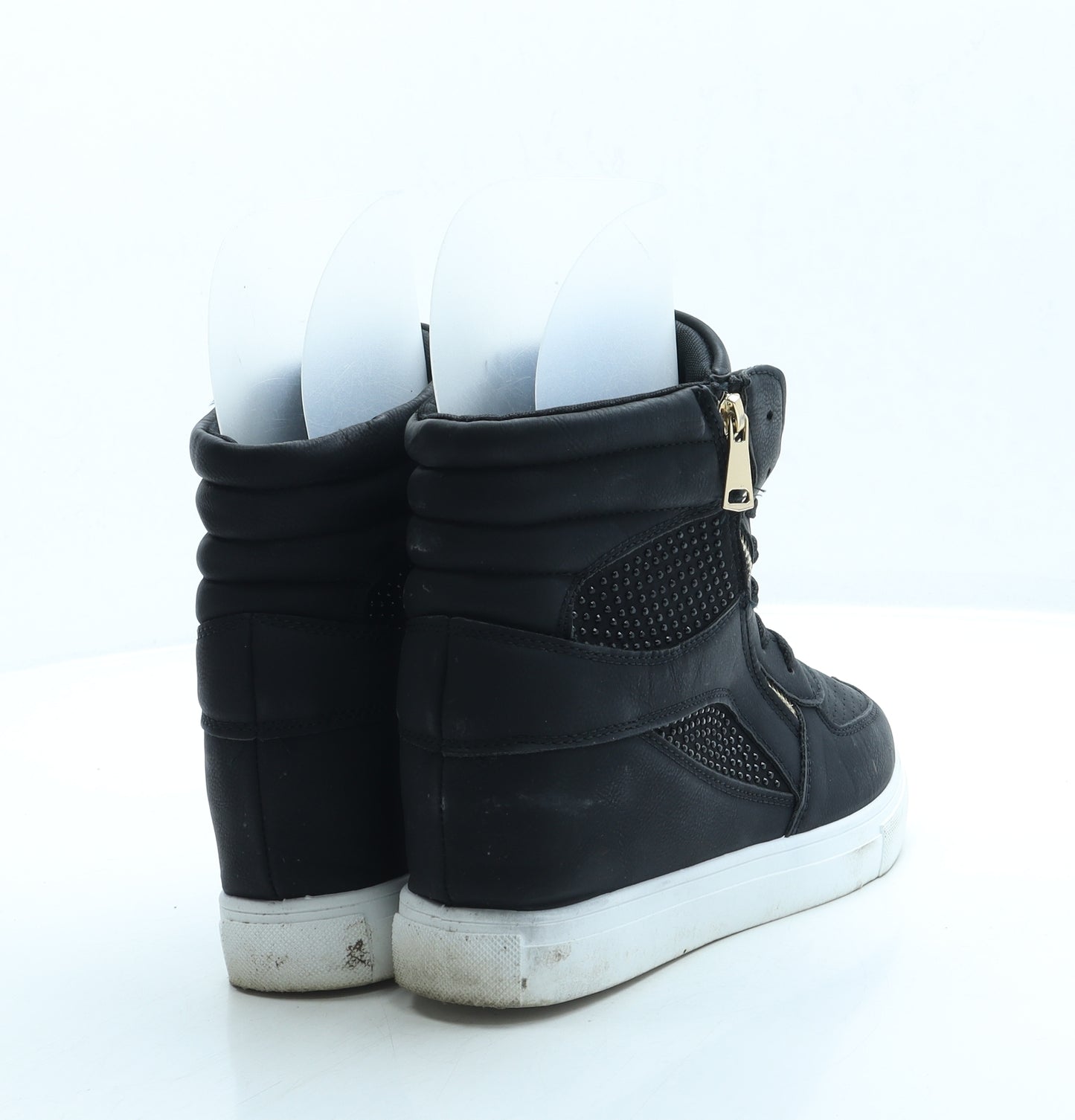 Preworn Womens Black Polyester Trainer UK 8 41