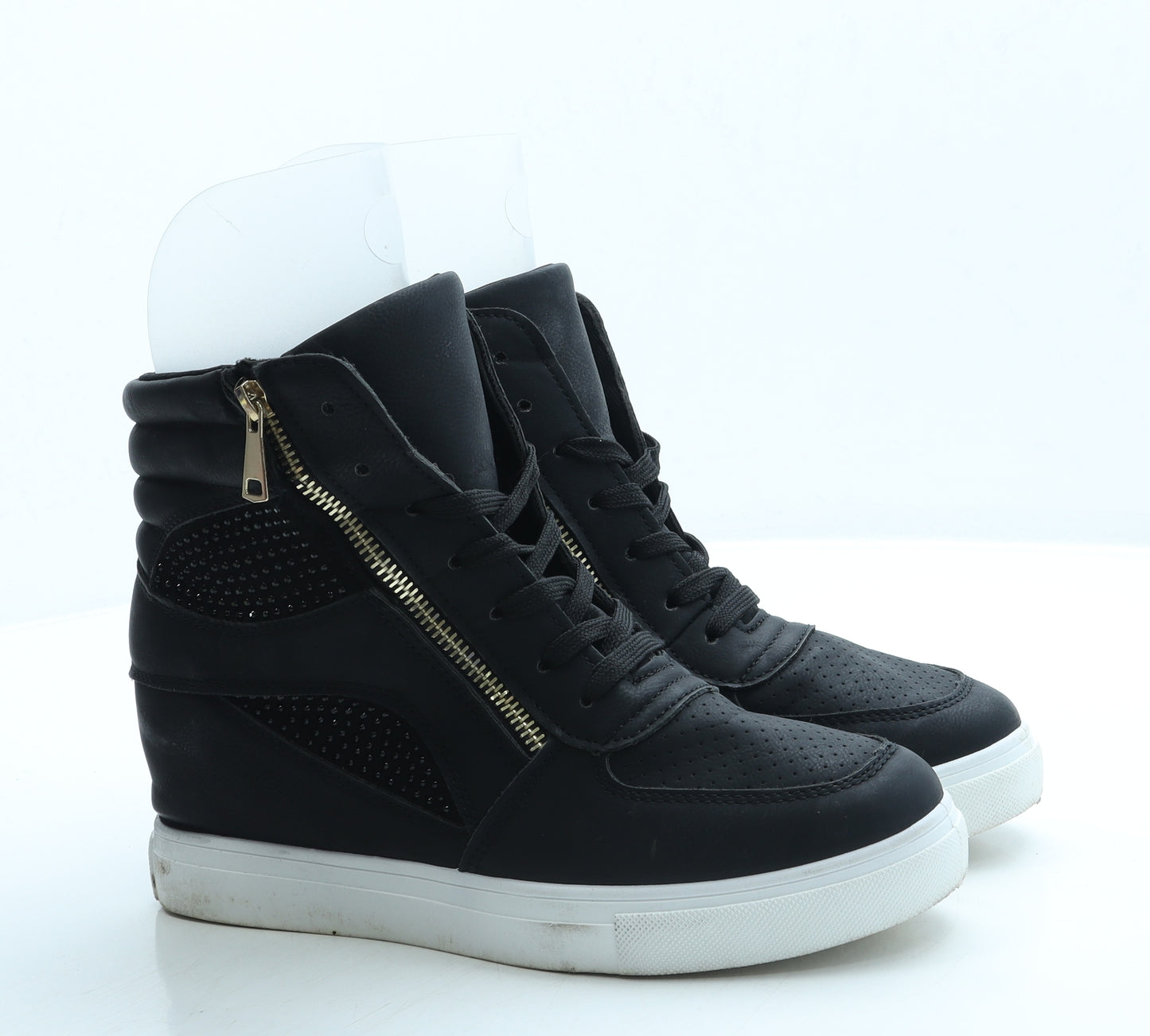 Preworn Womens Black Polyester Trainer UK 8 41