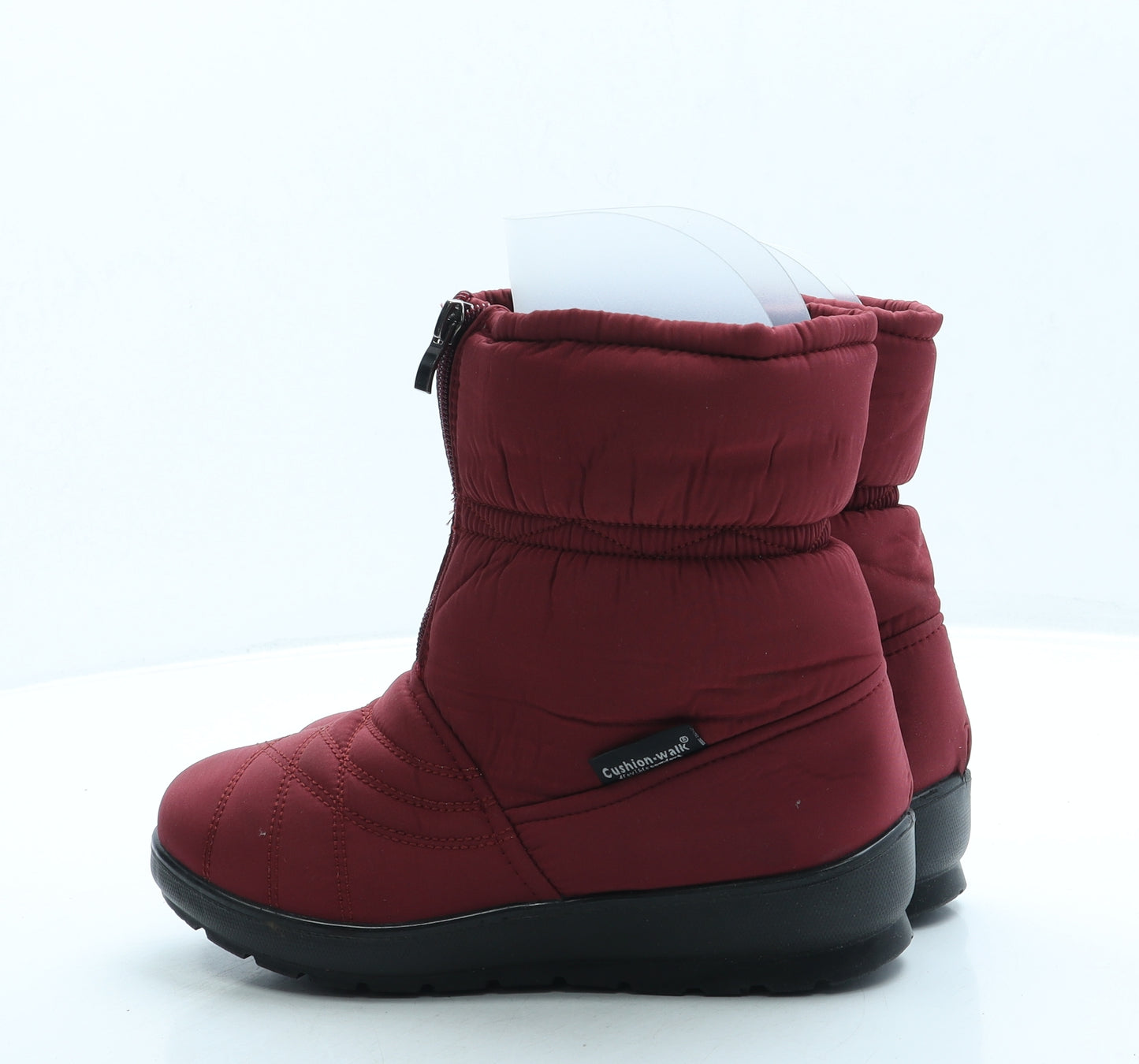 Cushion Walk Womens Red Polyester Snow Boot Boot UK 4