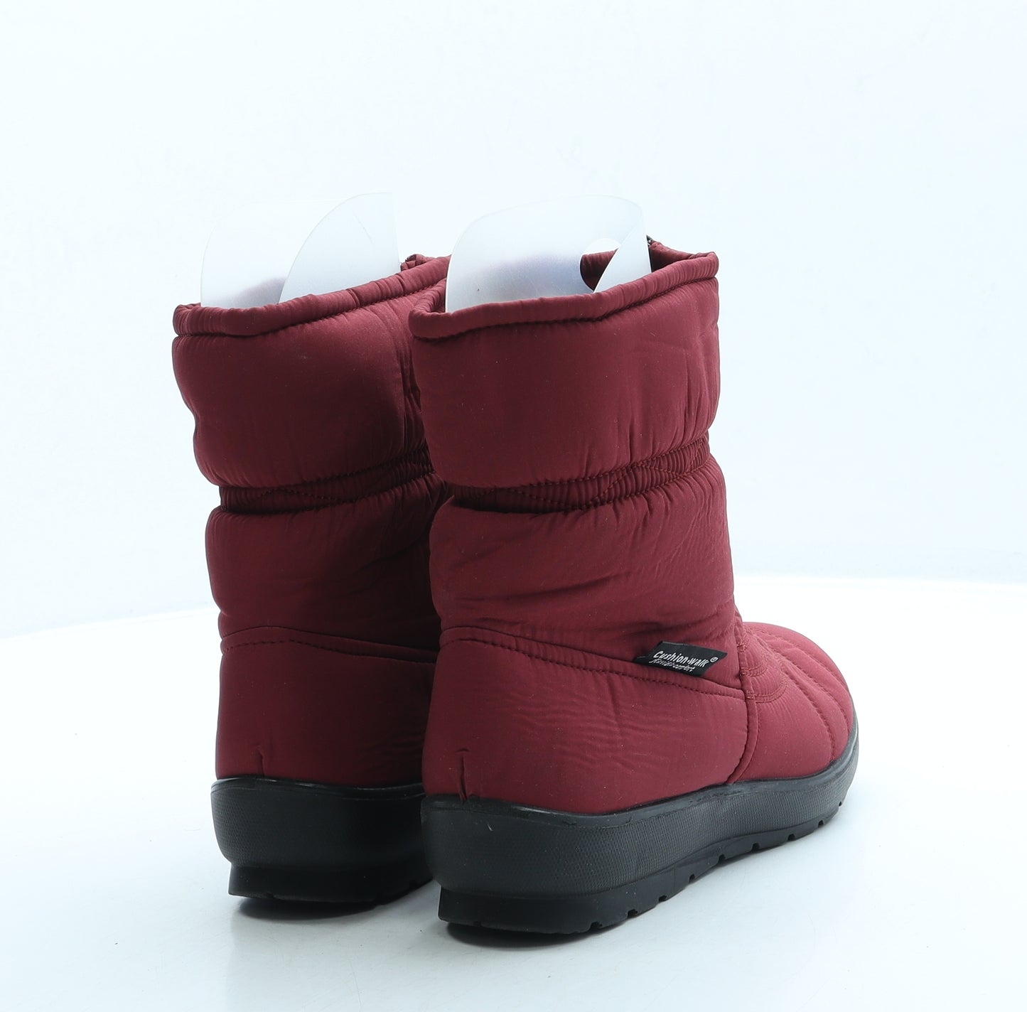 Cushion Walk Womens Red Polyester Snow Boot Boot UK 4