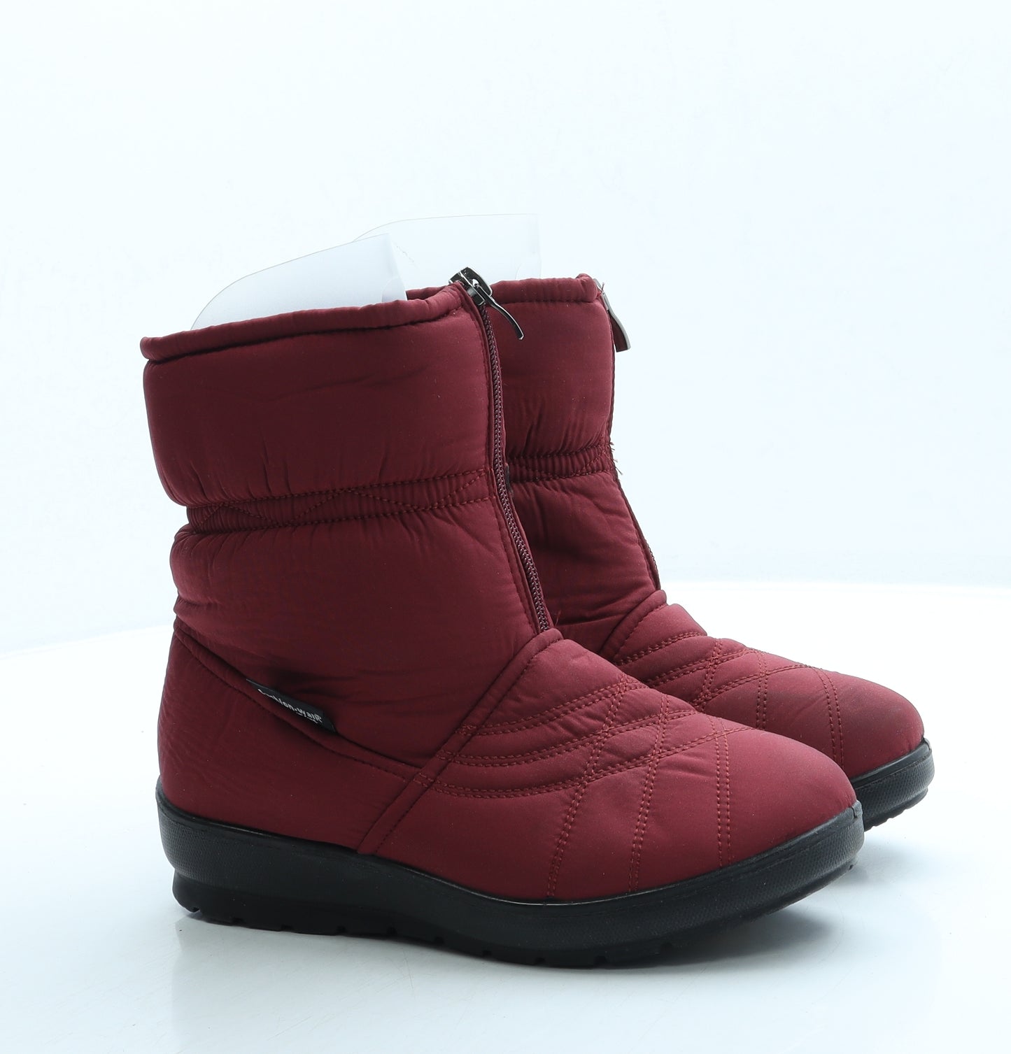 Cushion Walk Womens Red Polyester Snow Boot Boot UK 4